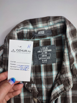 Рубашка H&M из хлопка 46 размер