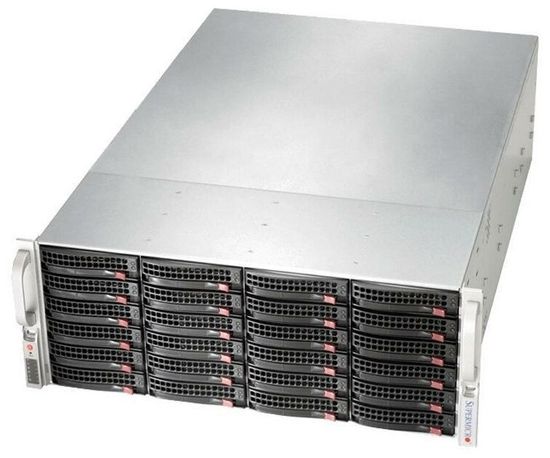 Сервер Supermicro SuperStorage 6049P-E1CR24L без процессора/без ОЗУ/без накопителей/количество отсеков 3.5" hot swap: 24/1 x 1200 Вт/LAN 10 Гбит/c