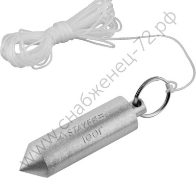 STAYER 5 м, 100 г, строительный отвес со шнуром (0635-10)