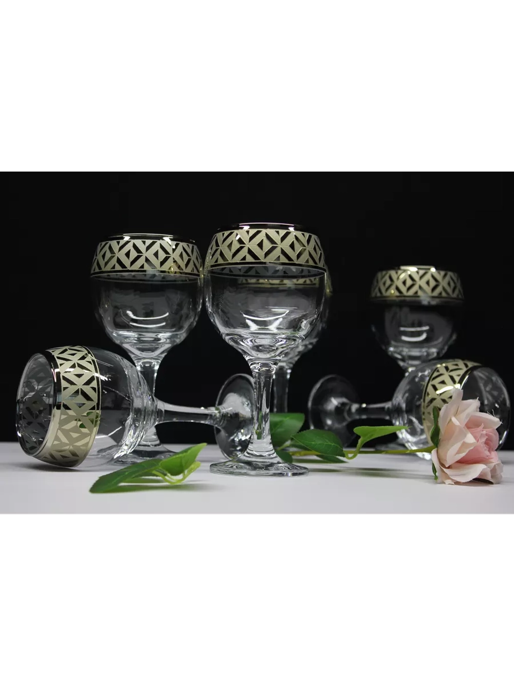 Фужеры для вина 6 штук "Геометрия"