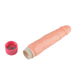 Телесный силиконовый вибратор-реалистик - 20 см. (Цвет: телесный)