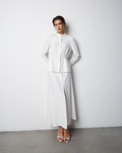 Юбка из смесовой вискозы Александр Маккуин белый