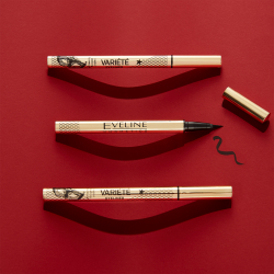Eveline Cosmetics Variete - Подводка для глаз в перьях оттенок Black, 7 ml