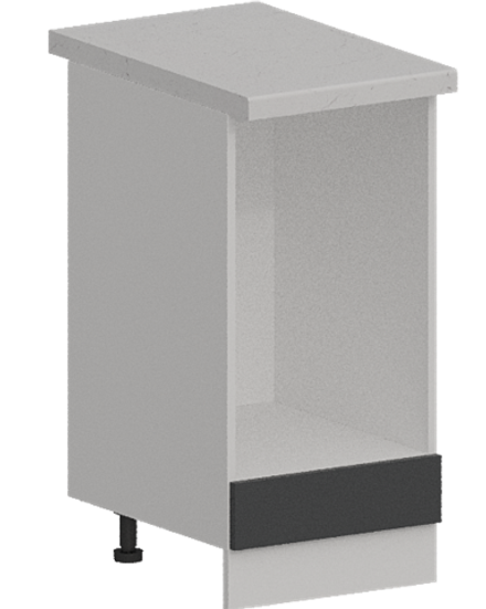 Кухня Модуль ШНД 450 Белый / Графит Софт