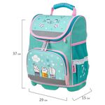 Ранец ЮНЛАНДИЯ "WISE" для начальной школы, Soft paws, 37х29х15 см, 229946