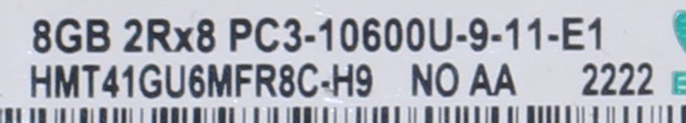 Модуль памяти DDR3 DIMM 8Gb HYUNDAI/HYNIX DDR-III 8Gb &lt;PC3-10600&gt;