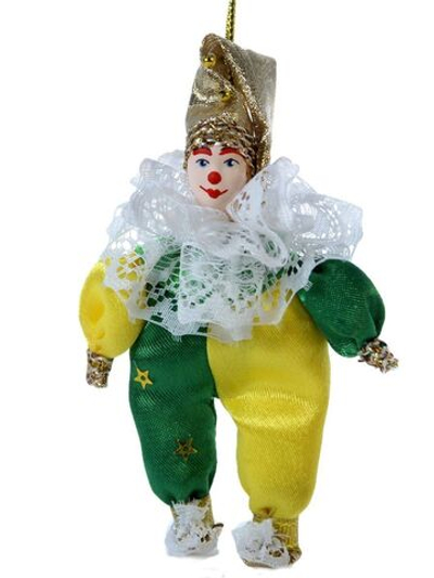 Кукла фарфоровая на елку Гномик