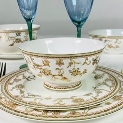 Lenardi 125-115 Набор из 6 салатников 15см.ЗОЛОТОЙ ЦВЕТОК в под.уп.(х6) Костяной фарфор