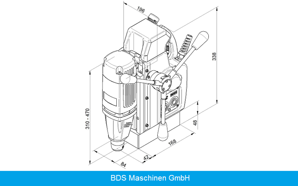 Магнитный сверлильный станок BDS AutoMAB 350