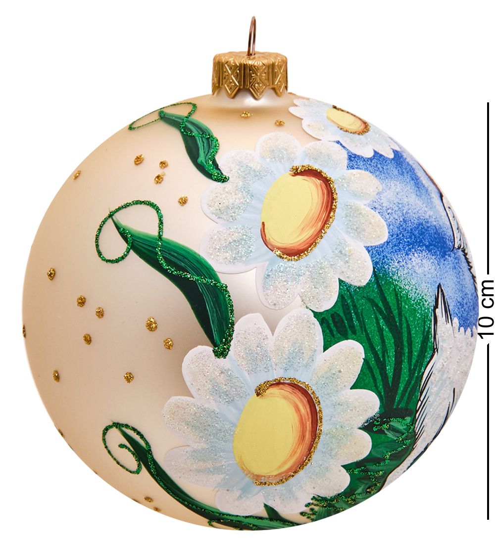 Элита НФШ-1488/2 Ел.украшение Шар «Козлик на лужайке» 100 мм