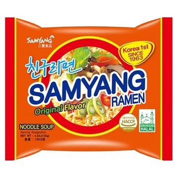 Лапша быстрого приготовления Samyang Original Flavour Ramen, 120 г (Корея)