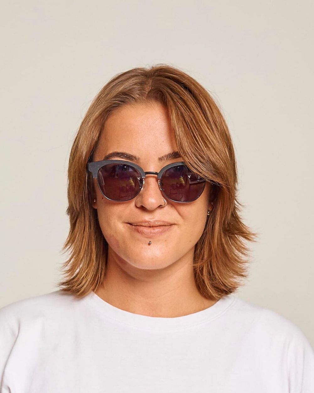 Очки солнцезащитные Spunky CATWALK 5 Black wood. dark grey