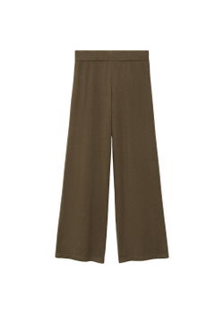 Брюки из тонкого трикотажа с широкими штанинами