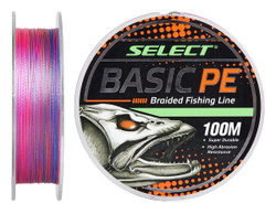 Шнур Select Basic PE 4x 100m (мультиколор) 0.26mm 45LB/20.8kg