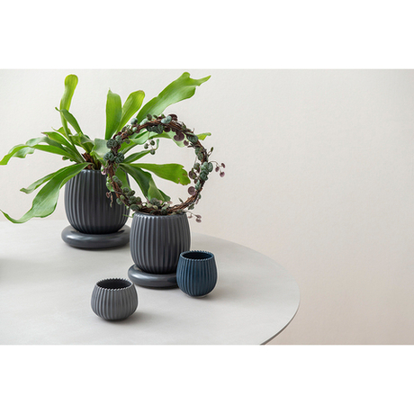 Горшок цветочный 1.2л Tkano Edge серый