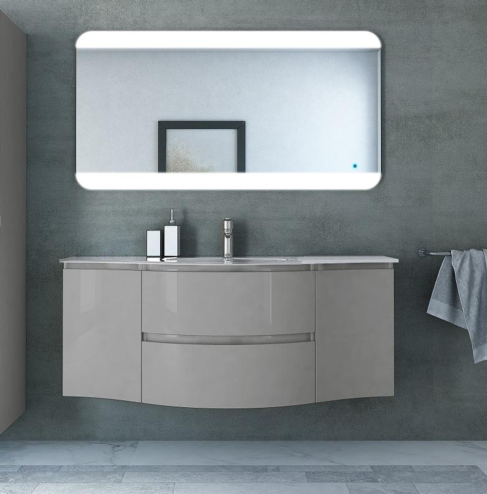 Мебель для ванной Cezares VAGUE 138 Grigio lucido