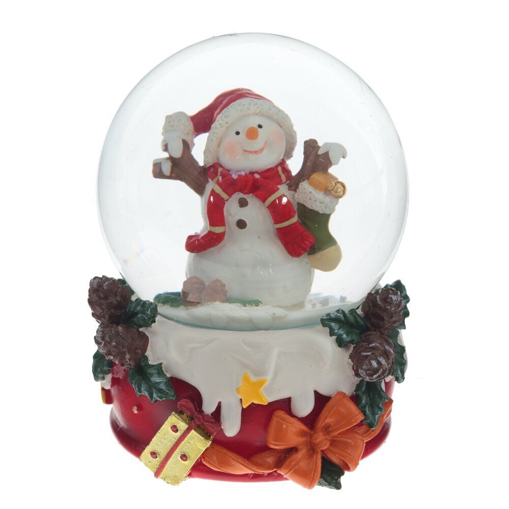 GAEM Фигурка декор в стекл шаре "Снеговик", D6 см, L7 W7 H9 см, 2в.