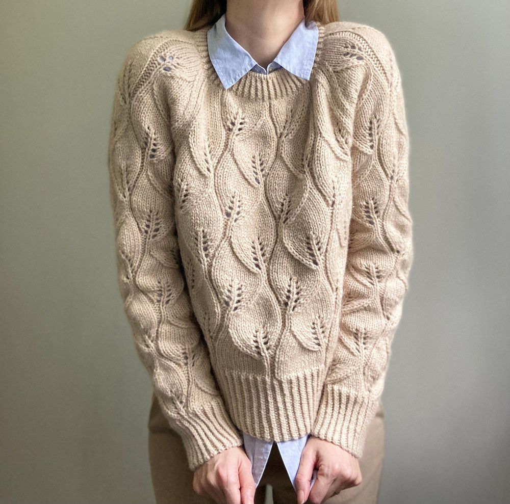 Свитер спицами "Solandra"