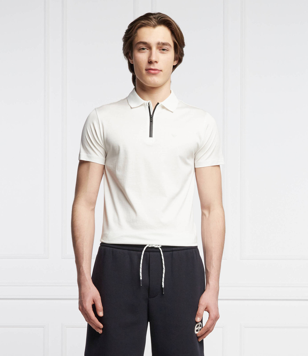 поло Emporio Armani - белый(3L1FAB 1JUVZ)