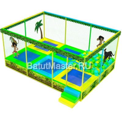 Батутная арена "Тропики" 6,5x4,5x3,5 м