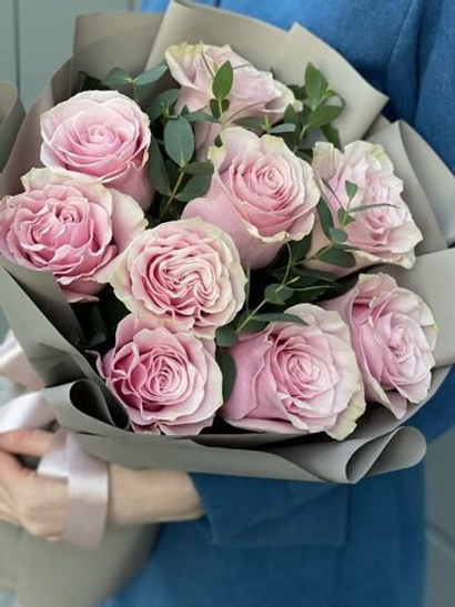 Букет из розовых роз "Pink Melody"