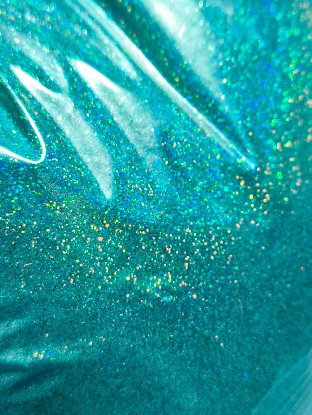 Блёстки Глиттеры 813-02мм - Бирюзовый голографик - универсальные