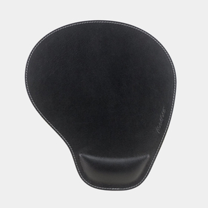 Коврик кожаный для мышки Souris черного цвета
