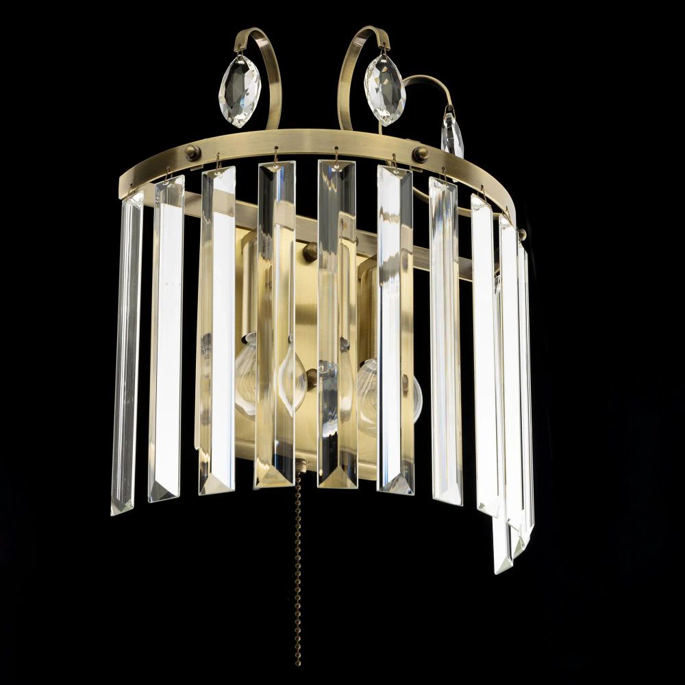 Citilux Инга CL335323 Бра хрустальное с выключателем Бронза