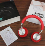 Bluetooth  наушники Music 98BT red, беспроводные наушники, гарнитура, красные