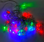 Гирлянда нить LED "колокольчик" RGB 40L (4м) П/П разноцвет.