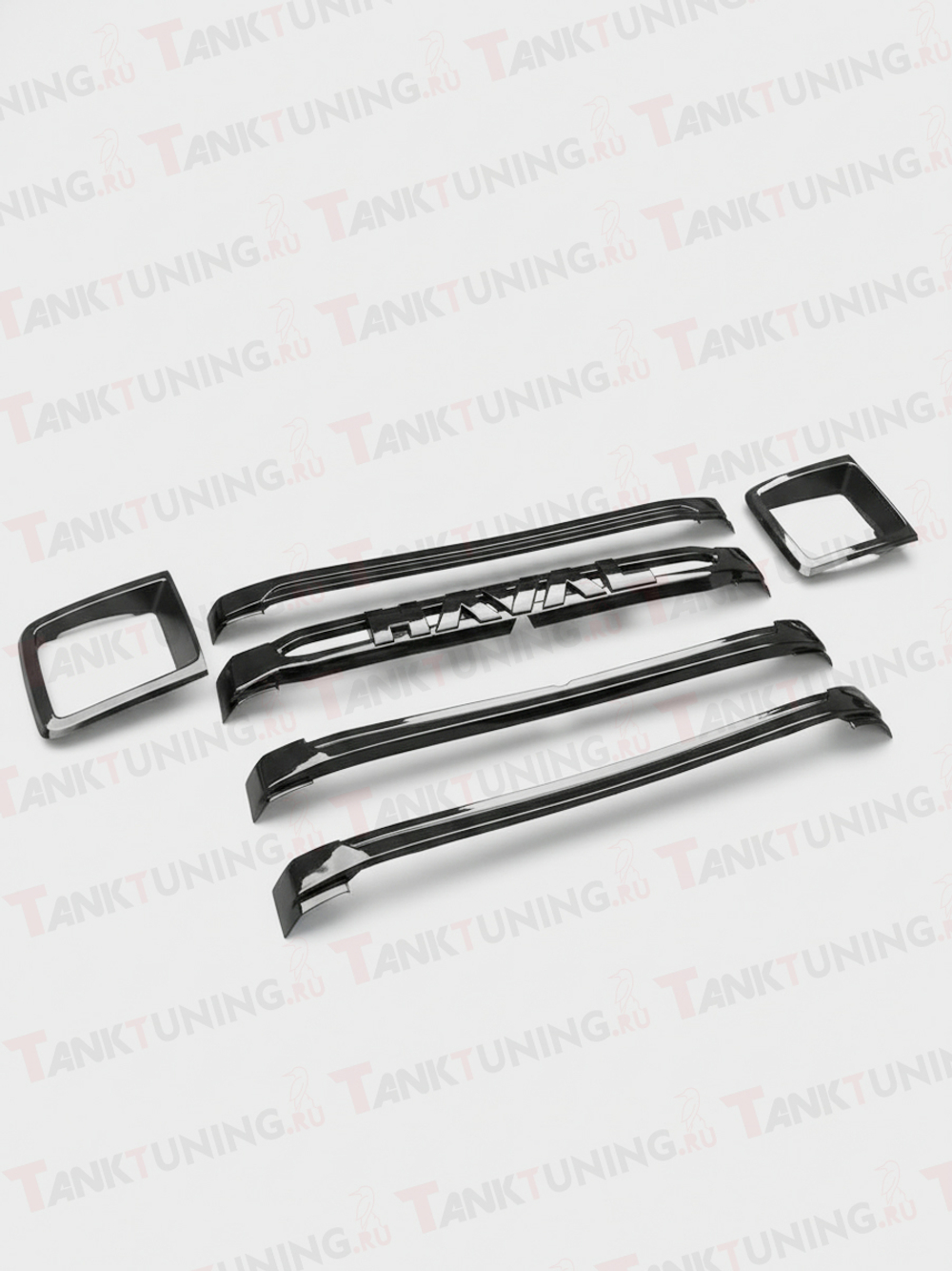 Haval H9 Решетка радиатора чёрный глянец