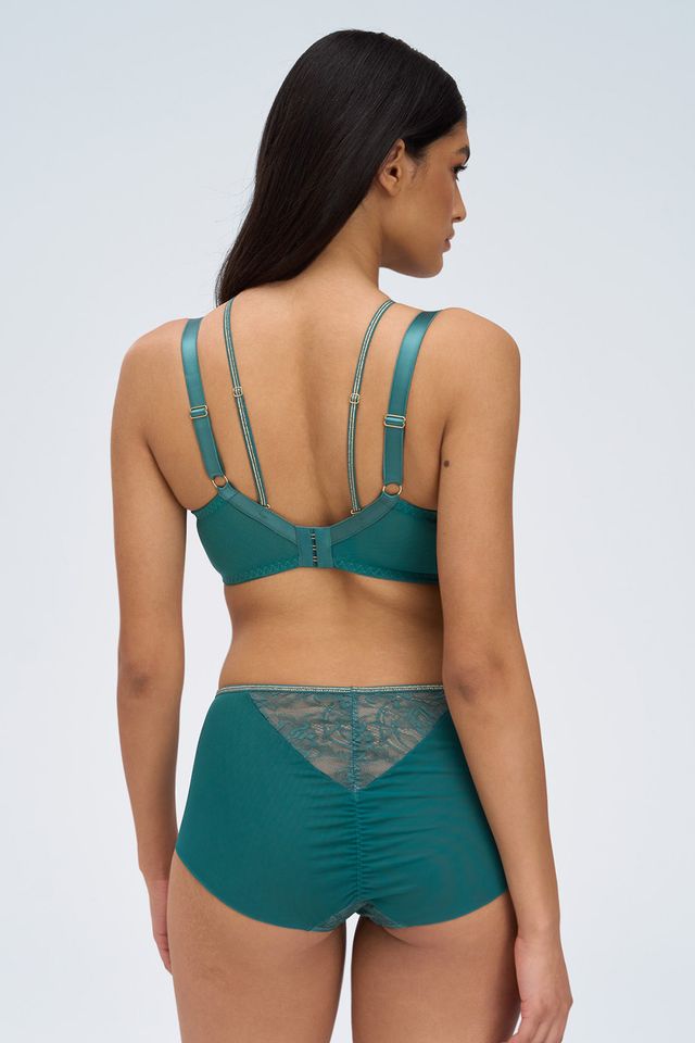 Изумрудный бюстгальтер "мягкая чашка" на каркасах Chiara Gold