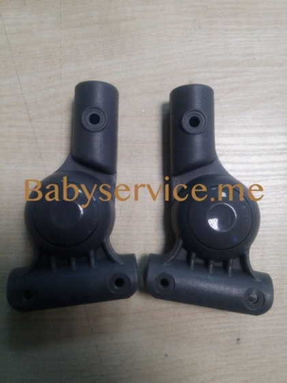 Шарнир капюшона круг-круг 16мм левый серый