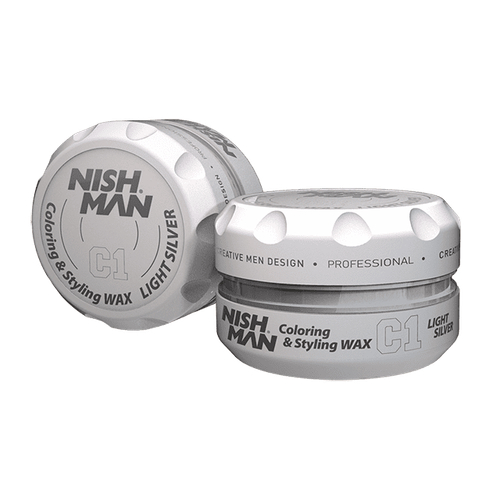 NISHMAN C1 LIGHTSILVER HAIR COLORING WAX - Цветной воск для волос серебристый 100 МЛ