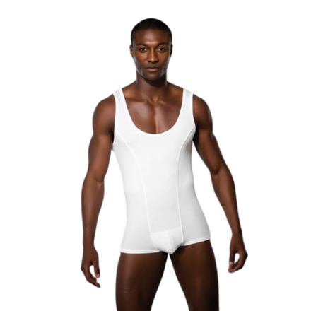 Мужское боди белое Doreanse Man Bodysuit 3010
