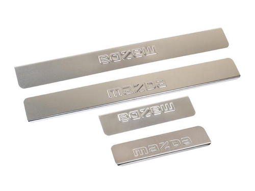 *Накладки порога декоративные Mazda 3 &lt;-2013 6 &lt;-2013 5 &lt;-2013 (к-т 4шт) Dollex