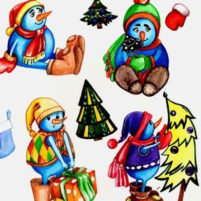 Снеговики
