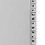 Разделители листов А4, 1-31, пластик, Brauberg