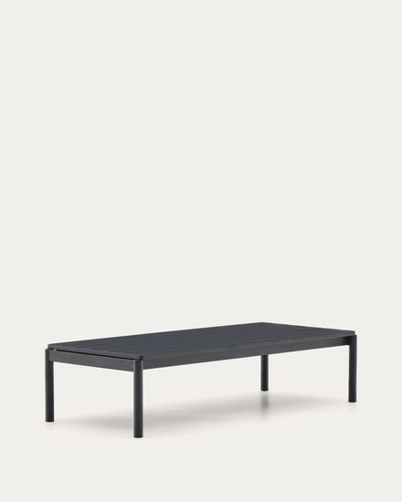 Журнальный столик Sorells из серого алюминия 63 x 149 см