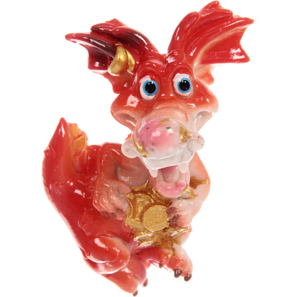 Магнит «Дракоша с деньгами» 8,5*5,5 см, микс