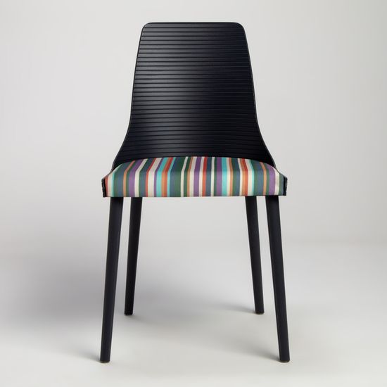 Стул пластиковый обеденный Salma темно-серый