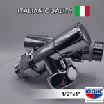 Кран для ПС УГЛОВОЙ 1/2ш х 1"г КРУГ. ViEiR  (30/1пар)