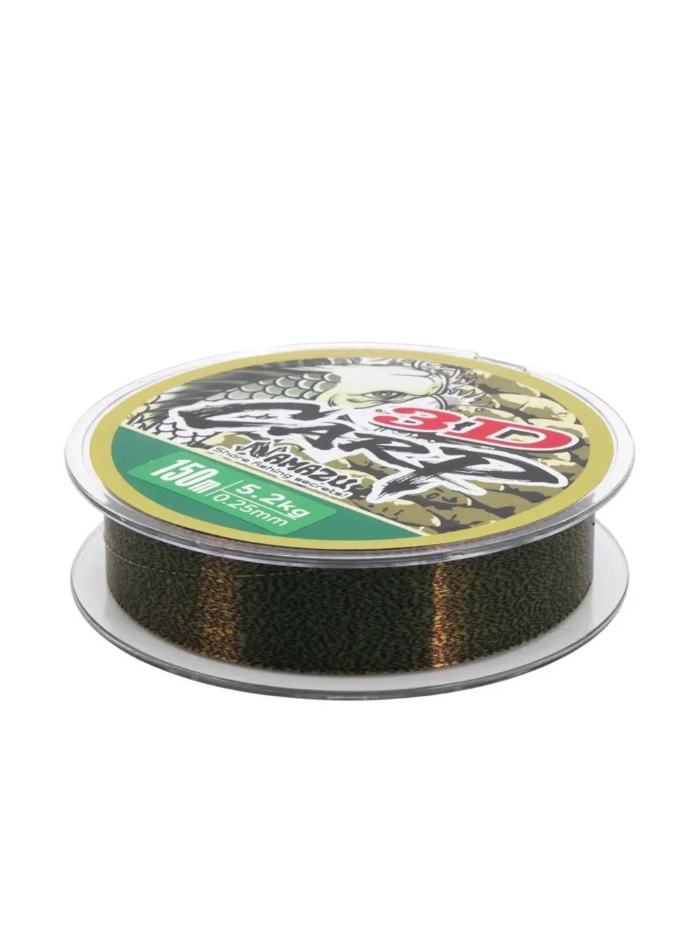 Леска 3D Carp, L-150 м, d-0,25 мм 3D Camo