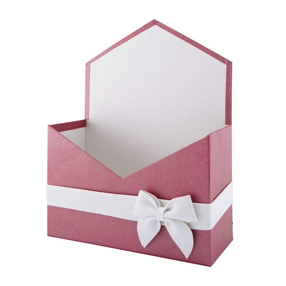 Конверт С БАНТОМ 180*240*70 МАЛИНА