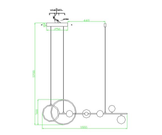 Подвесная люстра Kink Light Иона 09408-5,19