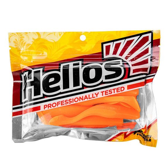 Виброхвост Vigor 3,75&#39;/9.5 см Orange 7шт. (HS-6-024) Helios