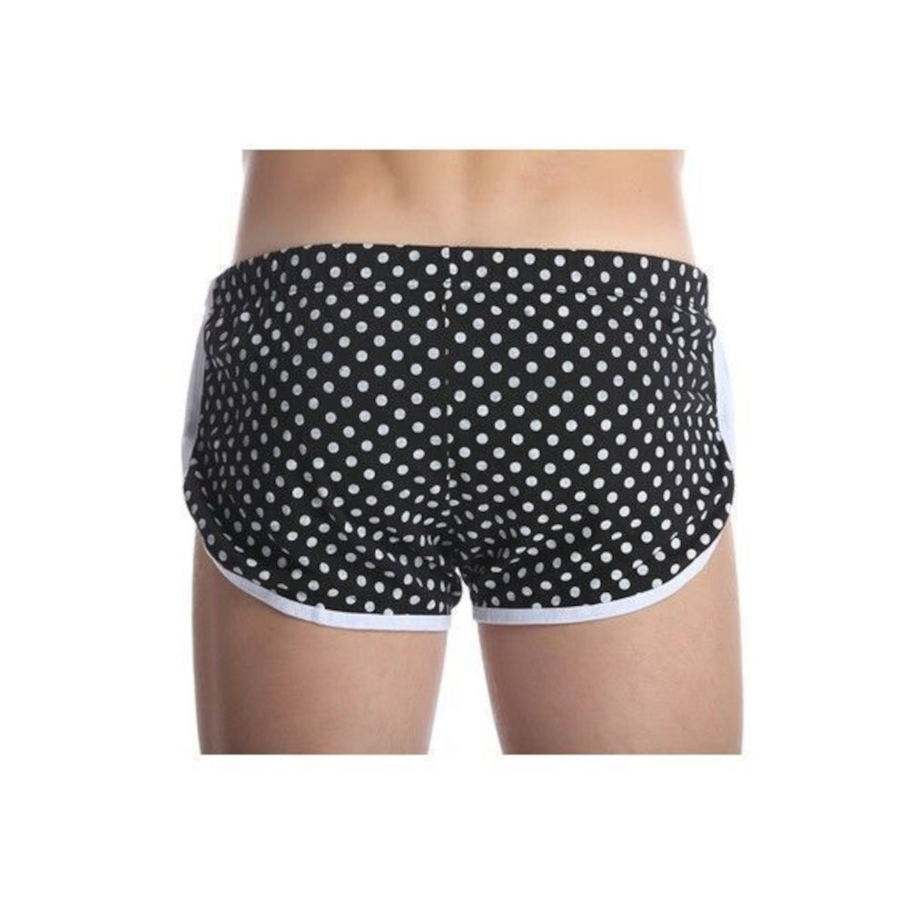 Мужские шорты черные в горошек Gillbro Black Polka Dot Shorts