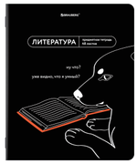Тетрадь предмет. А5 48л. линия "Мемы" Литература twin лак, подсказки (BRAUBERG)