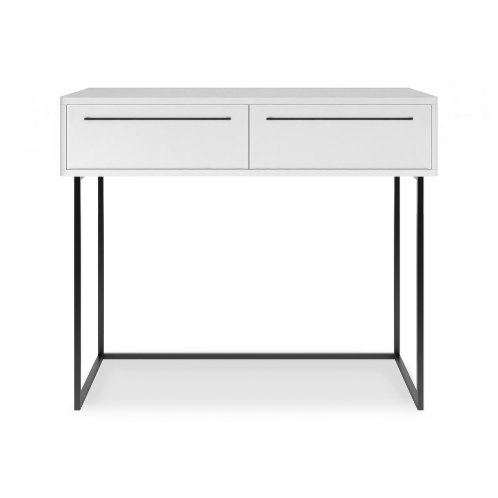 Туалетный столик консоль ROYAL 5211 эко (Белый-Черный-р.черная)