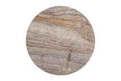 Стол журнальный Арка (Arco) травертин d55x50см круглый Garda Decor